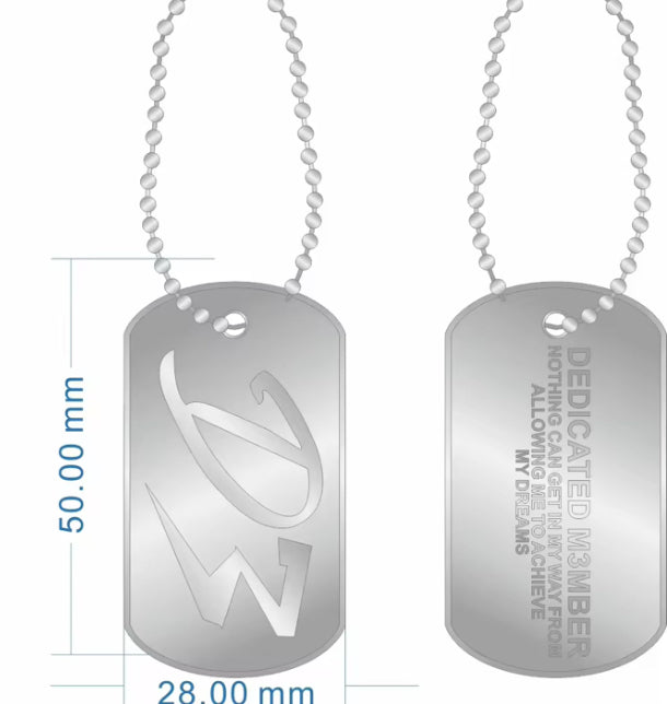 Dedicated MEMB3R Dog Tags🪖